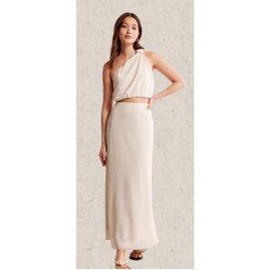 ABERCROMBIE CREAM SKIRT AND TOP SET